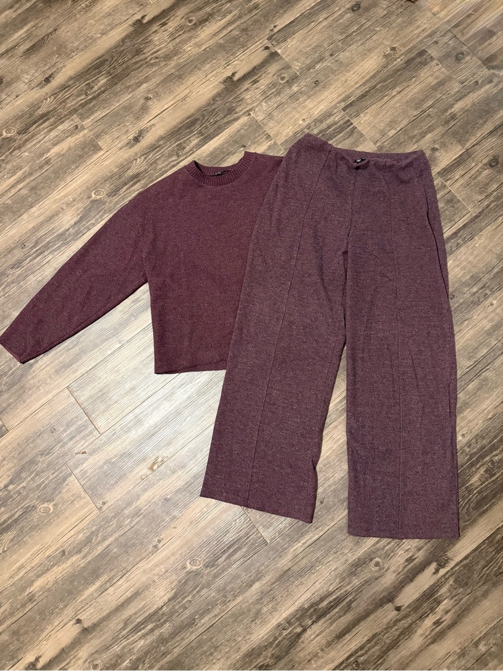 Cozy Two-Piece Set in Plum